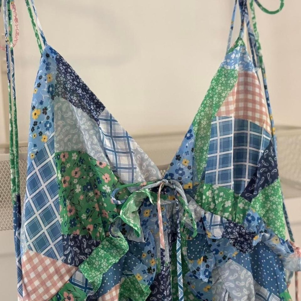 For love and Lemons Juniper Romper Patchwork Floral NWT XS - Picture 2 of 4